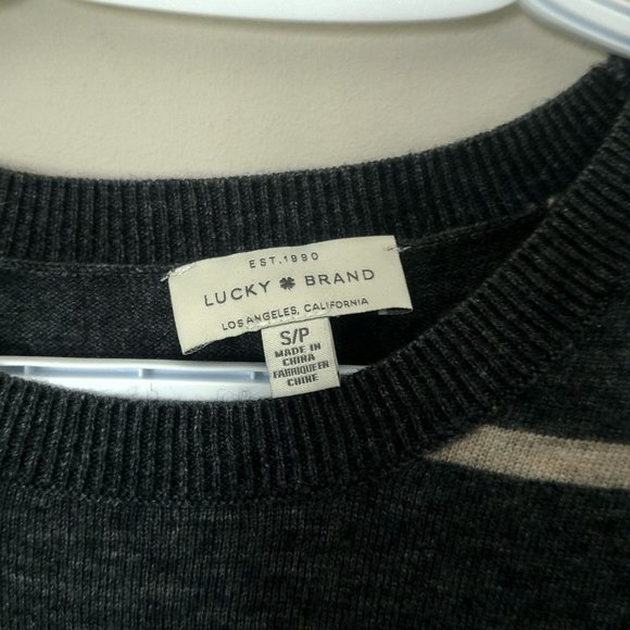 Women's Lucky Brand Sweater Striped Sz S - Picture 3 of 6